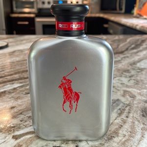 RALPH LAUREN POLO, RED RUSH mens fragrance, barely used, no box